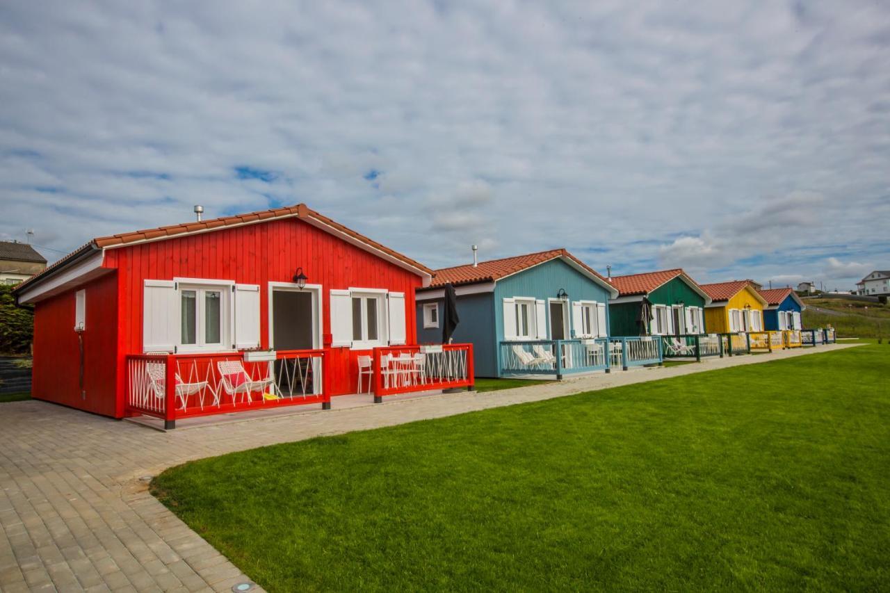 Cabanas De Vendaval Malpica Bagian luar foto