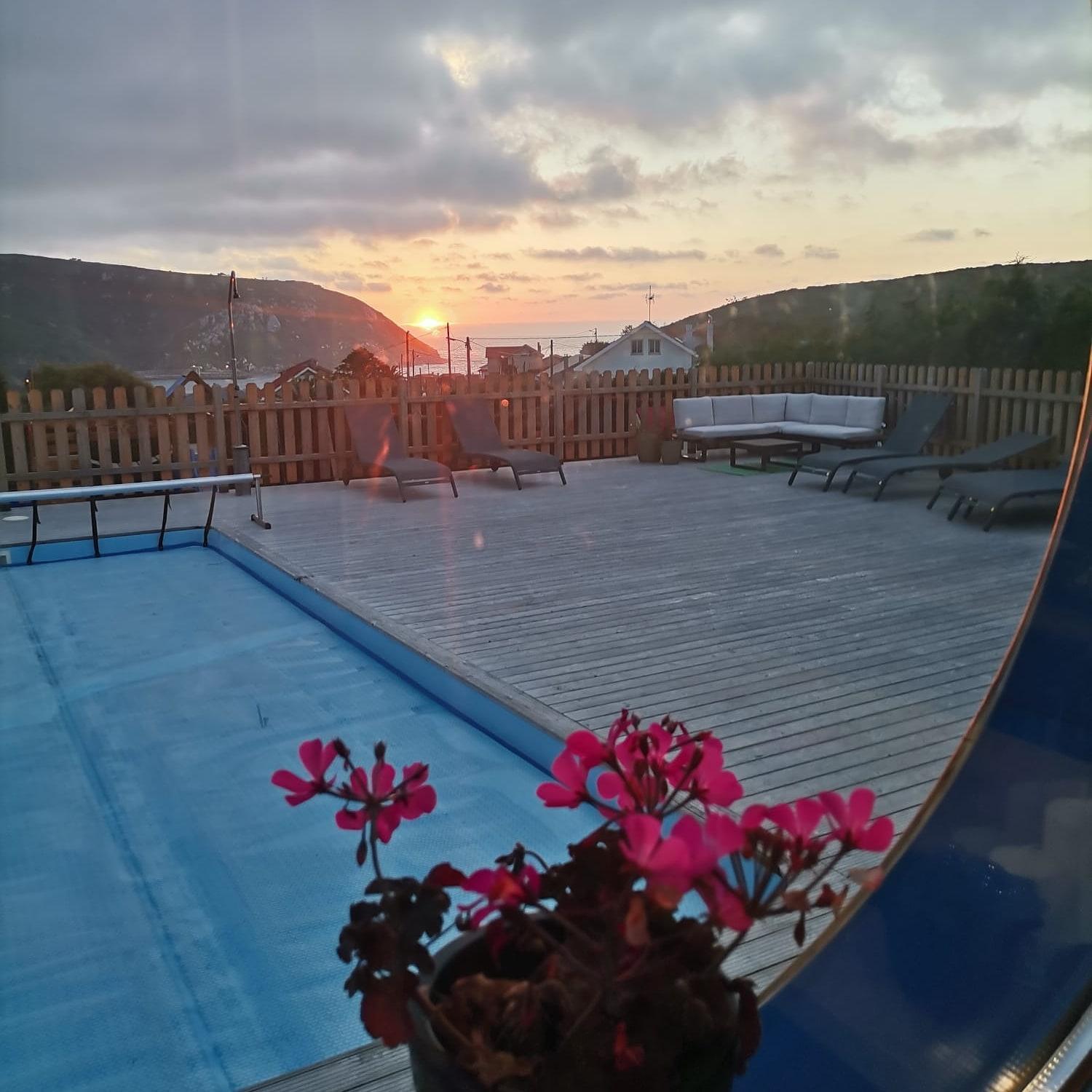 Cabanas De Vendaval Malpica Bagian luar foto